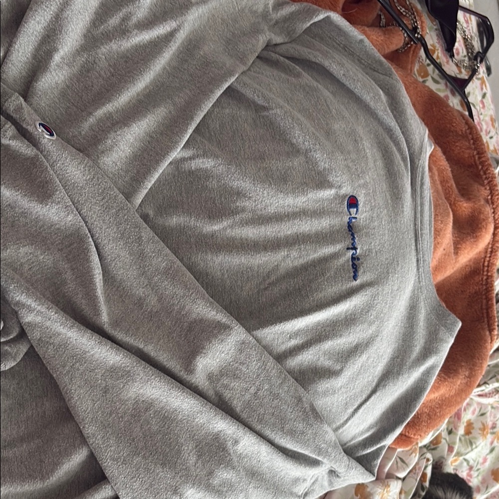 Champion Men's Gray Cardigan Sweater